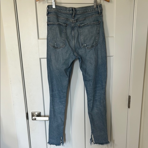 Agolde Faded Blue Ankle Jeans - Picture 8 of 10